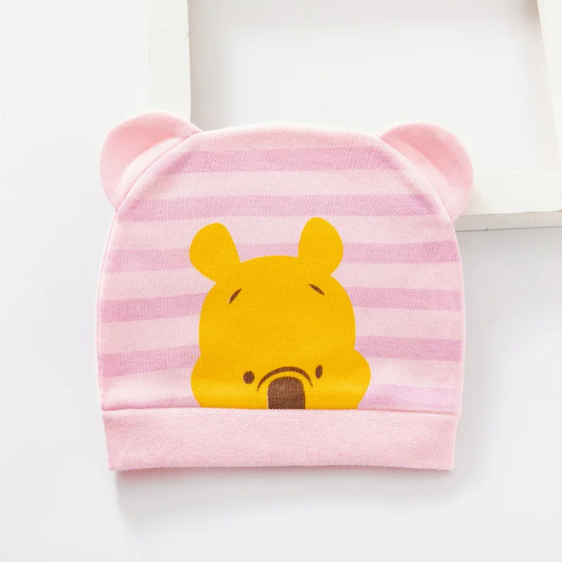 Cartoon Soft Cotton Newborn Hat Winnie the Pooh Baby Cap Summer Soft  newborn Baby Boys Girls Caps