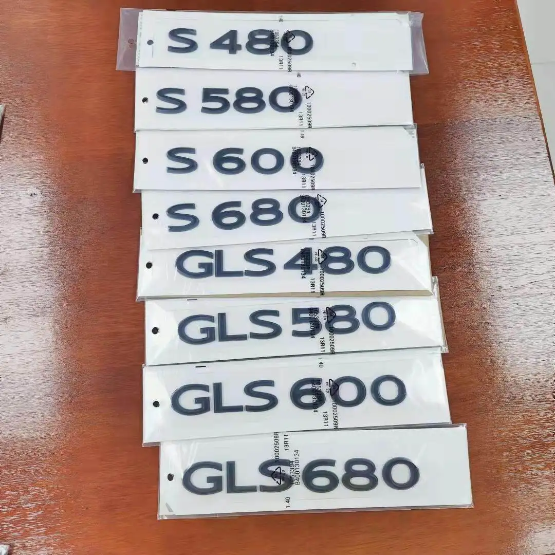 car Emblem Letter hood Rear Tailgate trunk Decals badge sticker For bach S480 S580 S600 S680 GLS480 GLS580 GLS600 GLS680 V12