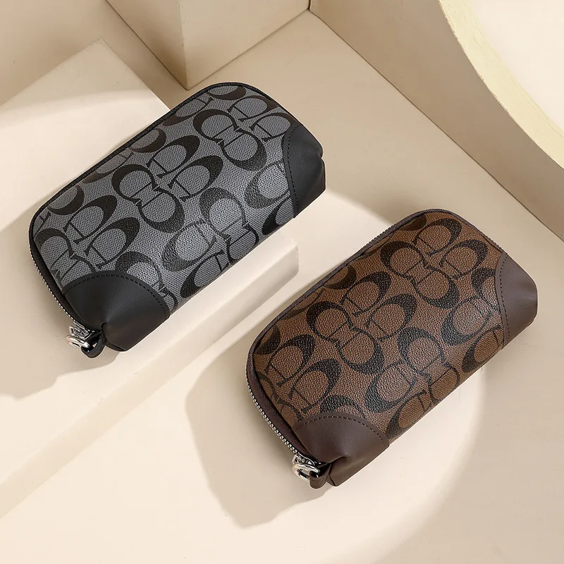 2026 Estampado Floral Elegante Cartera Larga Mujer Gran Capacidad Doble Cremallera Con Muñequera Almacén Teléfono Móvil Bolso Di