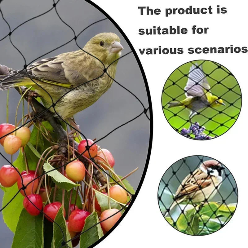 Anti Birds Net Catcher 4/6/8/15/20m Pond Fishing Nets Crops Fruit Tree Vegetables Plant Garden Pest Control