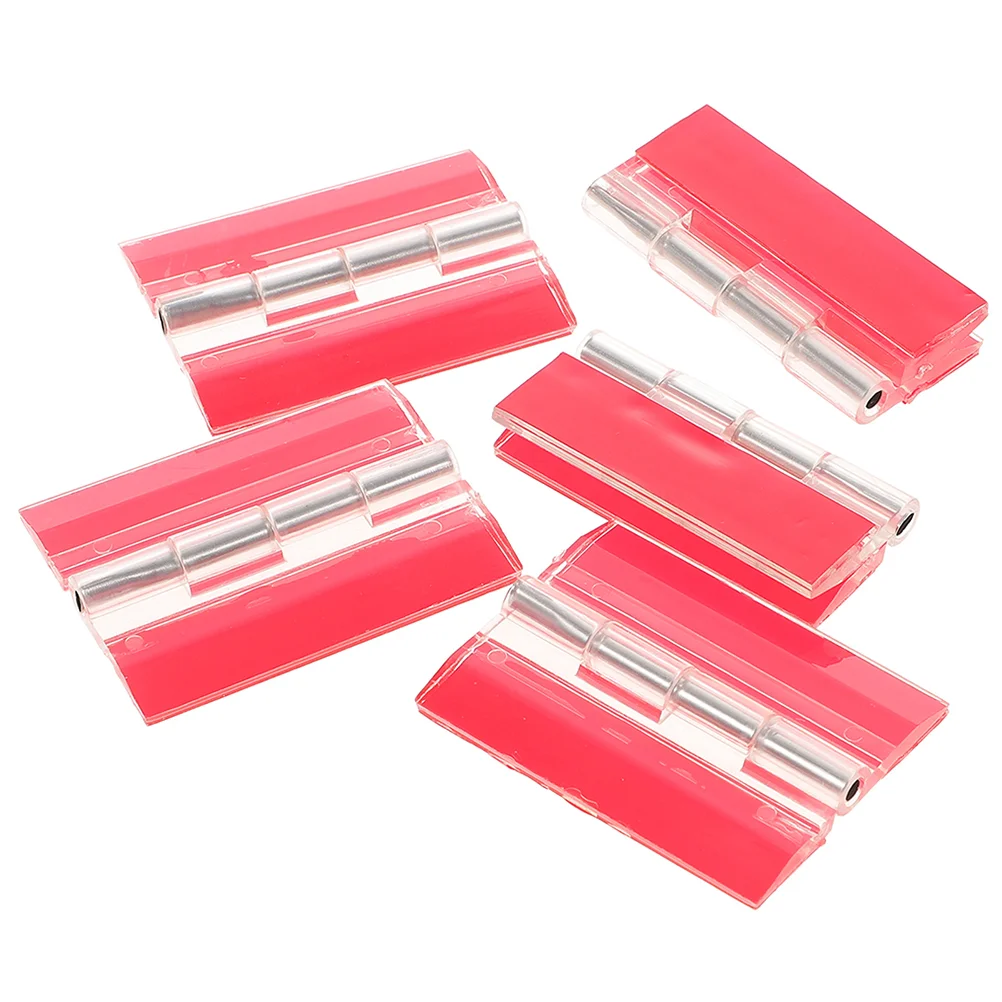 

5 Pcs Self-adhesive Hinge Cabinet Door Hinges Continuous Piano Loose Leaf Small for Crafts Acrylic Transparent Glass