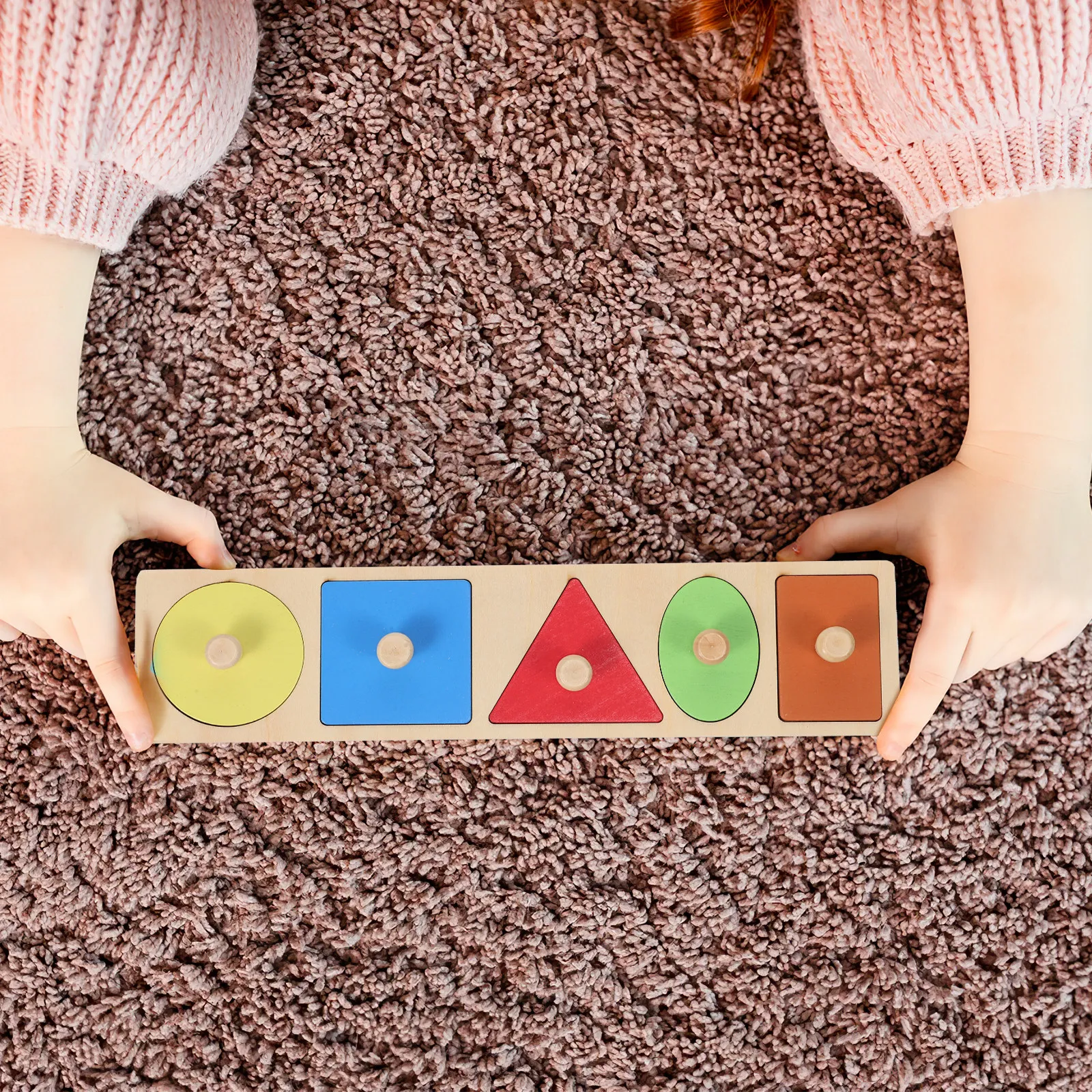 

Wooden Shape Puzzle Board Toddler Learning Peg Puzzles For Kids Fine Motor Skills Educational Cognitive Development Brain Game
