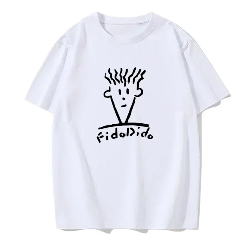 Summer Casual Fashion T-Shirt Harajuku Printed Streetwear T-Shirt Fido Dido Pop Drink Clothing Cute T-Shirt 2025 Women's Shirt