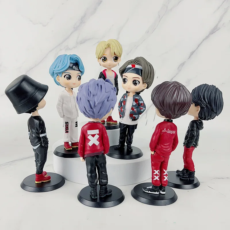 7 sztuk/zestaw 15CM Nowa Koreańska Kpop Star Bangtan Groups Boys Figurki Modelowe PVC Zabawki Akcji Lalki Zestaw Idoli Celebrytów Kolekcja Fanów Prezenty