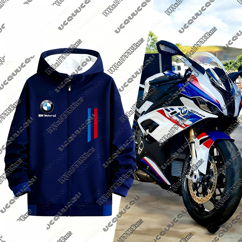 

BMW M Motorsport New Zipper Hoodies Autumn Winter Warm BMW Motorcycle Zip Up Jacket Casual Hoodie For Men Women BMW Racing Coats