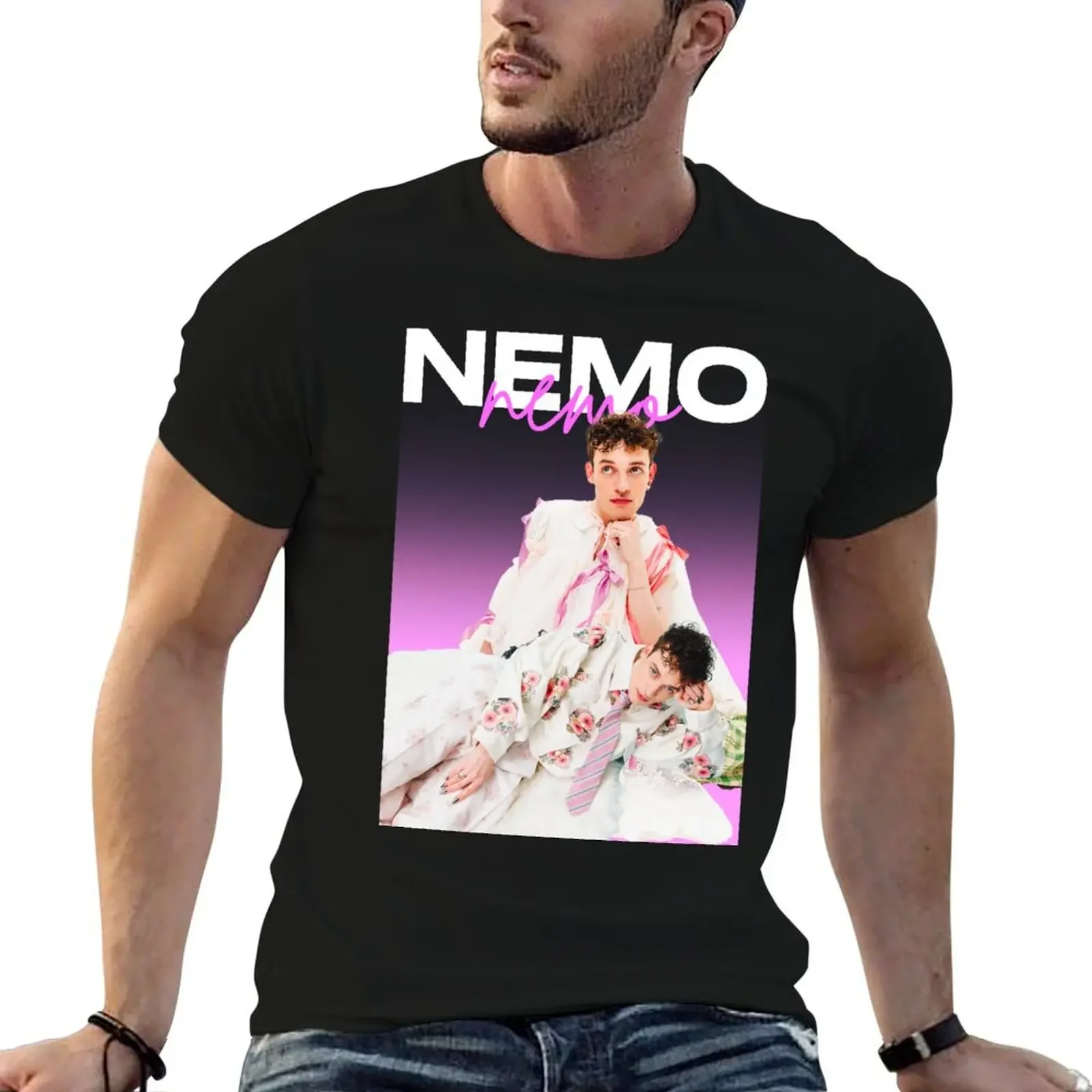 

Nemo The Code Winner Eurovision 2024 Switzerland Merch T-Shirt Aesthetic clothing graphic t shirt vintage luxury clothes men