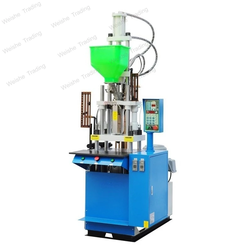 Máquina de Moldeo por Inyección Vertical Rápida y Compacta KSU-200-ST para Inyección de Alambre, Insertos de Hardware y Pegamento