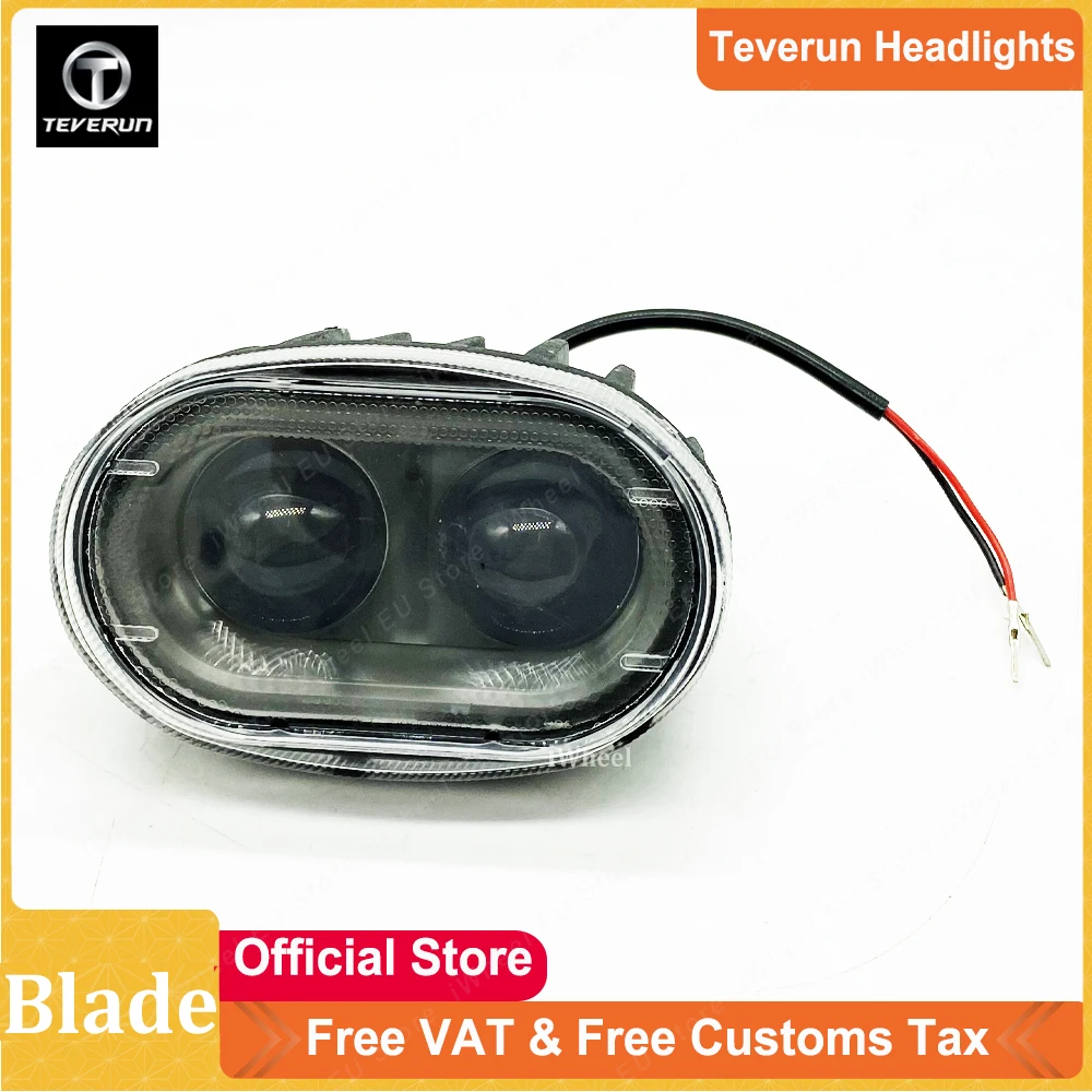 Original Teverun Fighter 11/11+ Headlamp Headlight Front Light for Teverun Fighter 11/11+ Electric Scooter Official Teverun Part