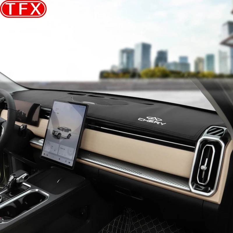 For JAECOO J7 2024 2023 Car Styling Dash Mat Dashmat Dashboard Cover Sun Shade Dash Board Cover Carpet Auto Accessories Set Kit