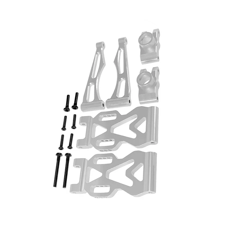 مجموعة أذرع Sway الخلفية لأعلى ولأسفل من المعدن SB (L/R) قطع غيار ترقية لجهاز التحكم عن بعد عالي السرعة SCY 1/16 فضي