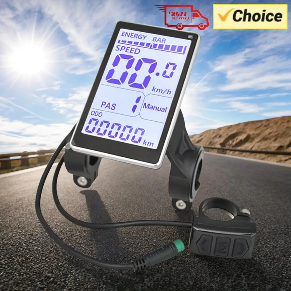 

Electric Bike LCD Display Screen Waterproof E Scooter M5 Panel Universal Electric Bike LCD Display Meter for Electric Bike