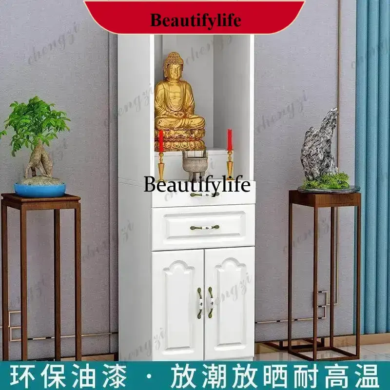 Nanzhu Household Buddhist Shrine Stand Cabinet Simple Guanyin Buddha God of Wealth Offering Table Incense Case Offering Cabinet