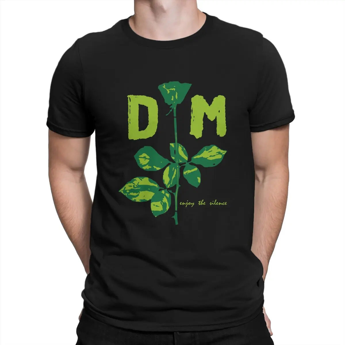 Devotee Rose Green Men's T Shirts Depeche Cool Mode Casual Tees Short Sleeve Round Neck T-Shirt 100% Cotton Printed Tops