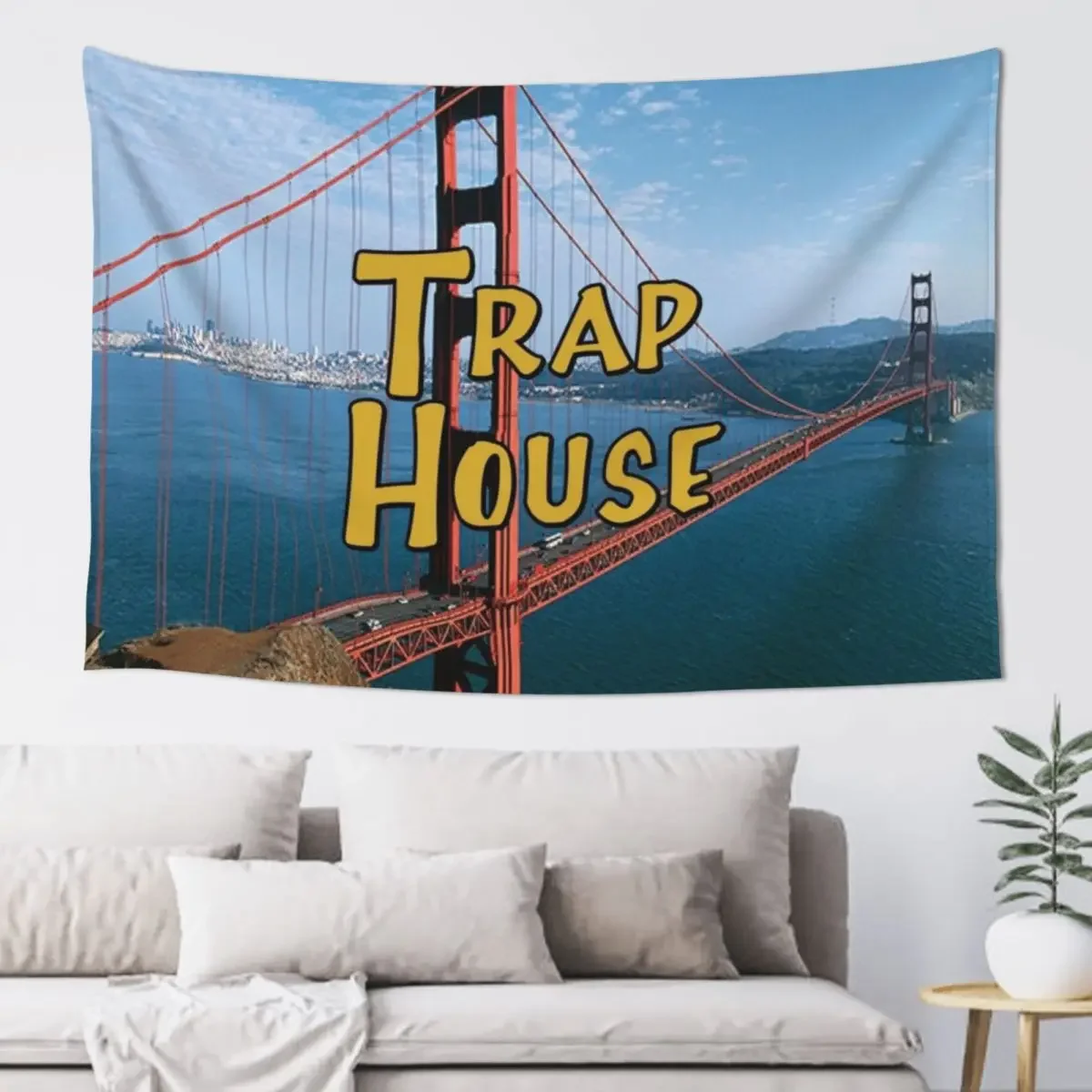 

Full House Trap House Tapestry Wall Decor Wall Hanging Wall Room Decor Cute Room Decorating Aesthetic Tapestry
