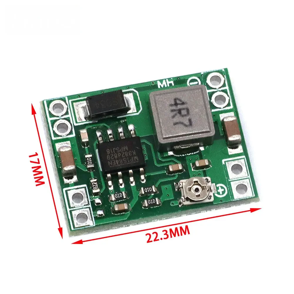 MP1584EN 3A Ultra-Small Size DC-DC Step Down Supply Module Adjustable Power Step-down Descending Output 24V 12V 9V 5V 3V MP1584