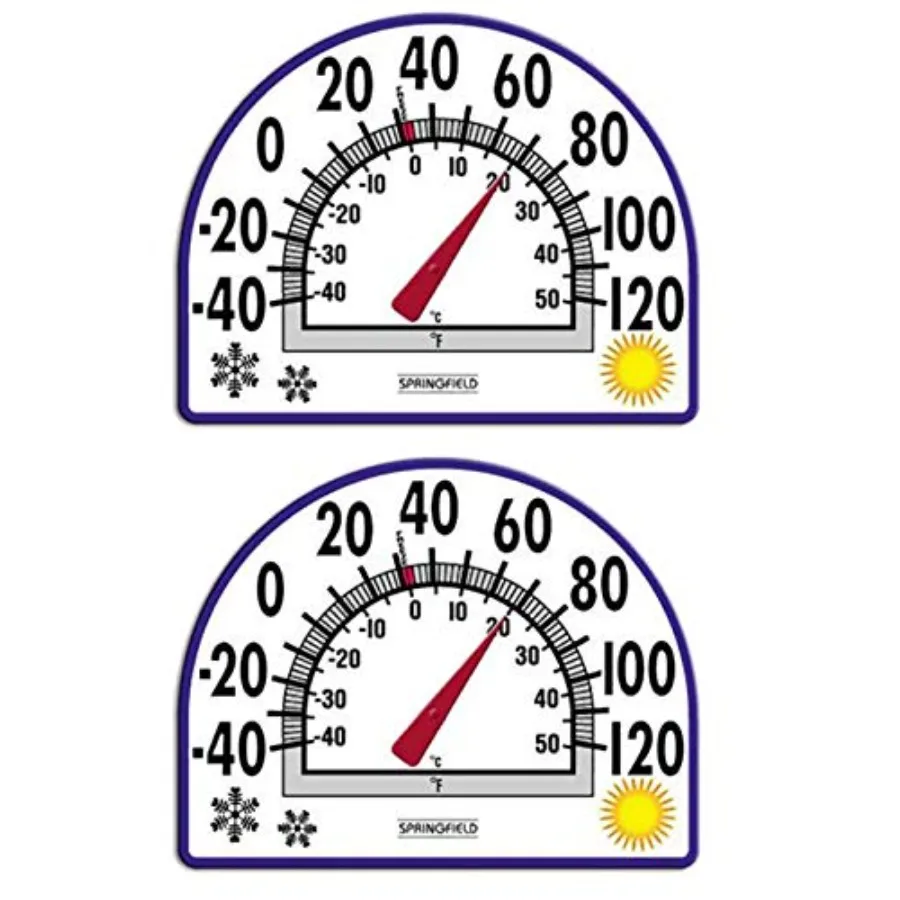 

Precision Products Springfield Static Cling Thermometer 2 for Accurate Room Temperature Monitoring in Home Office and Laborator