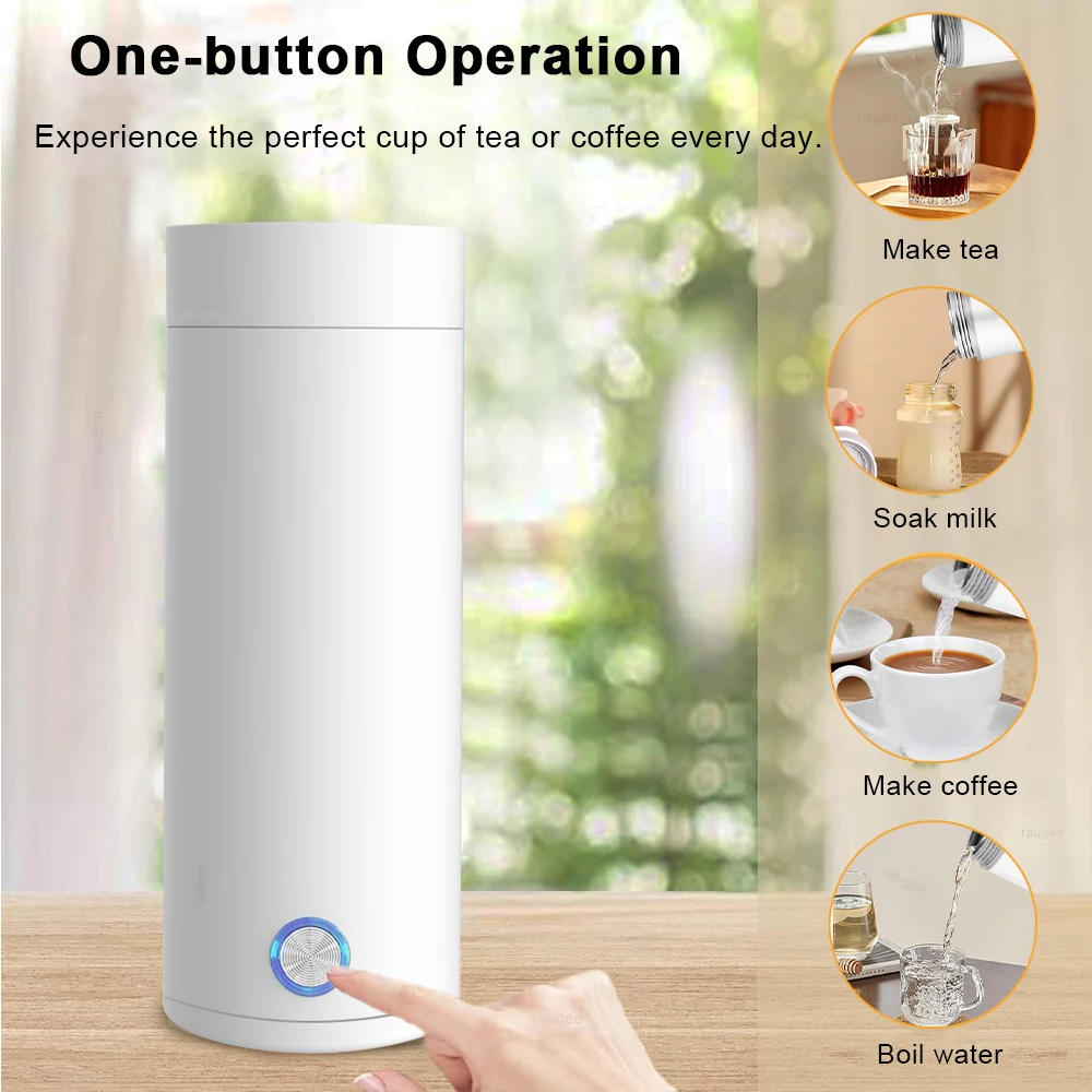 휴대용 전기 주전자 미니 휴대용 전기 물 주전자 전기 커피포트 여행용 가정용 캠핑용 온수 보일러