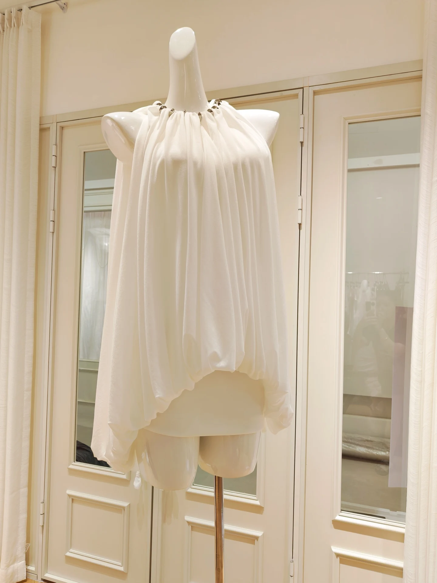 Women Pink or White Dress Pleated O-Neck Sleeveless Top + High Waist A-Line Mini Skirt Fashion Suit