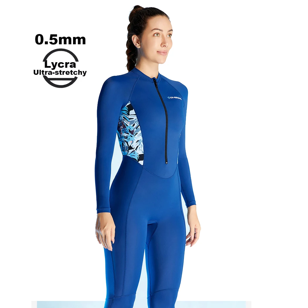 Women's UPF 50+ Lyra Rashguard Swimsuit – Long Sleeve Full Body Swimwear, Quick-Dry UV Protection for Diving & Surfing