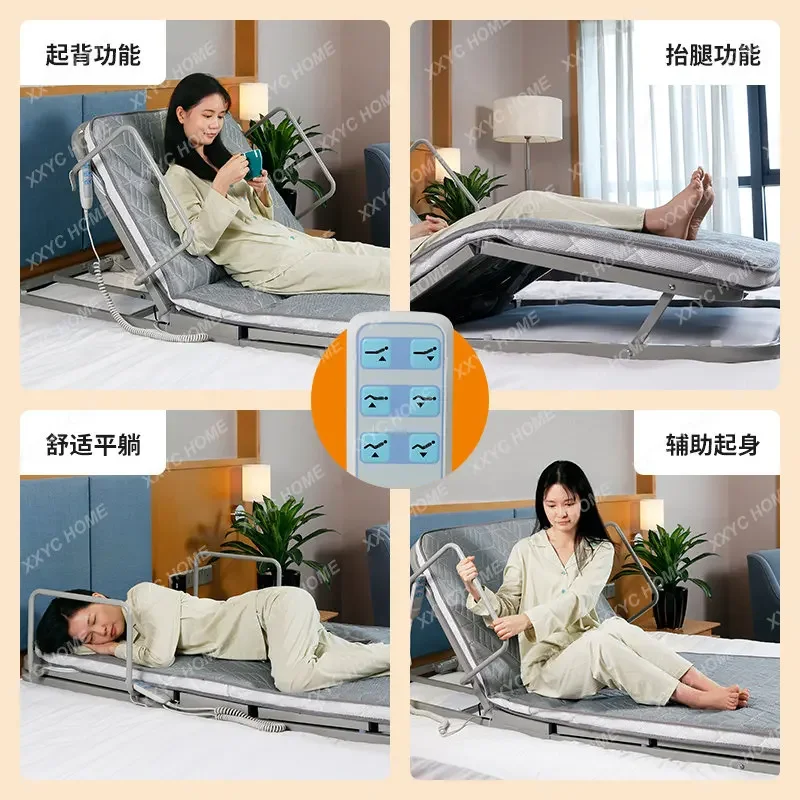 Elderly Aid-Device Electric Back Multifunctional Lifting Mattress up Back Cushion Get up Booster