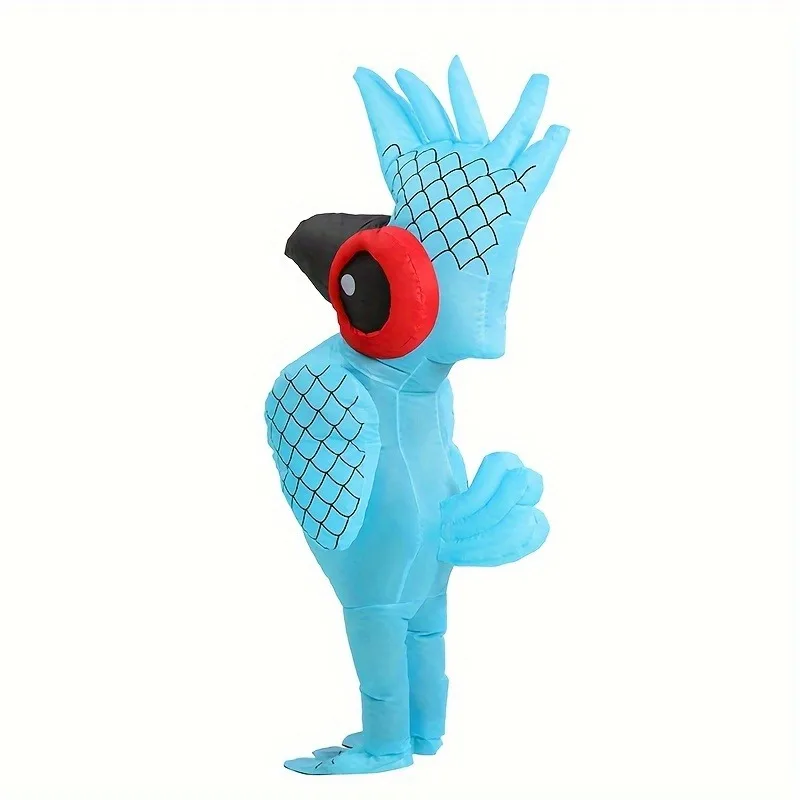 Blue Parrot Inflatable Costume for Halloween Roleplay Terror Party Holiday Themed Costume