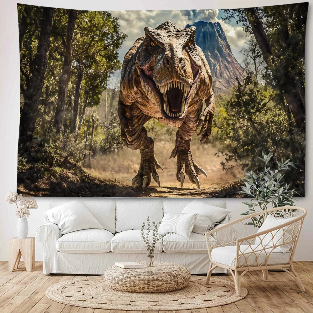Jurassic Park Dinosaur World Background Decorative Tapestry Children's Room Background Wall Decorative Tapestry