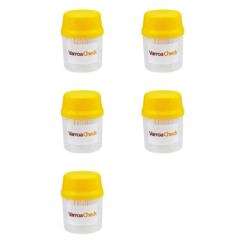 VELIF-5 Piece Beekeeping Beehive Varroa Inspection Test Bottle Varroa Inspection Sprayer Beehive Bee Beekeeper Tools
