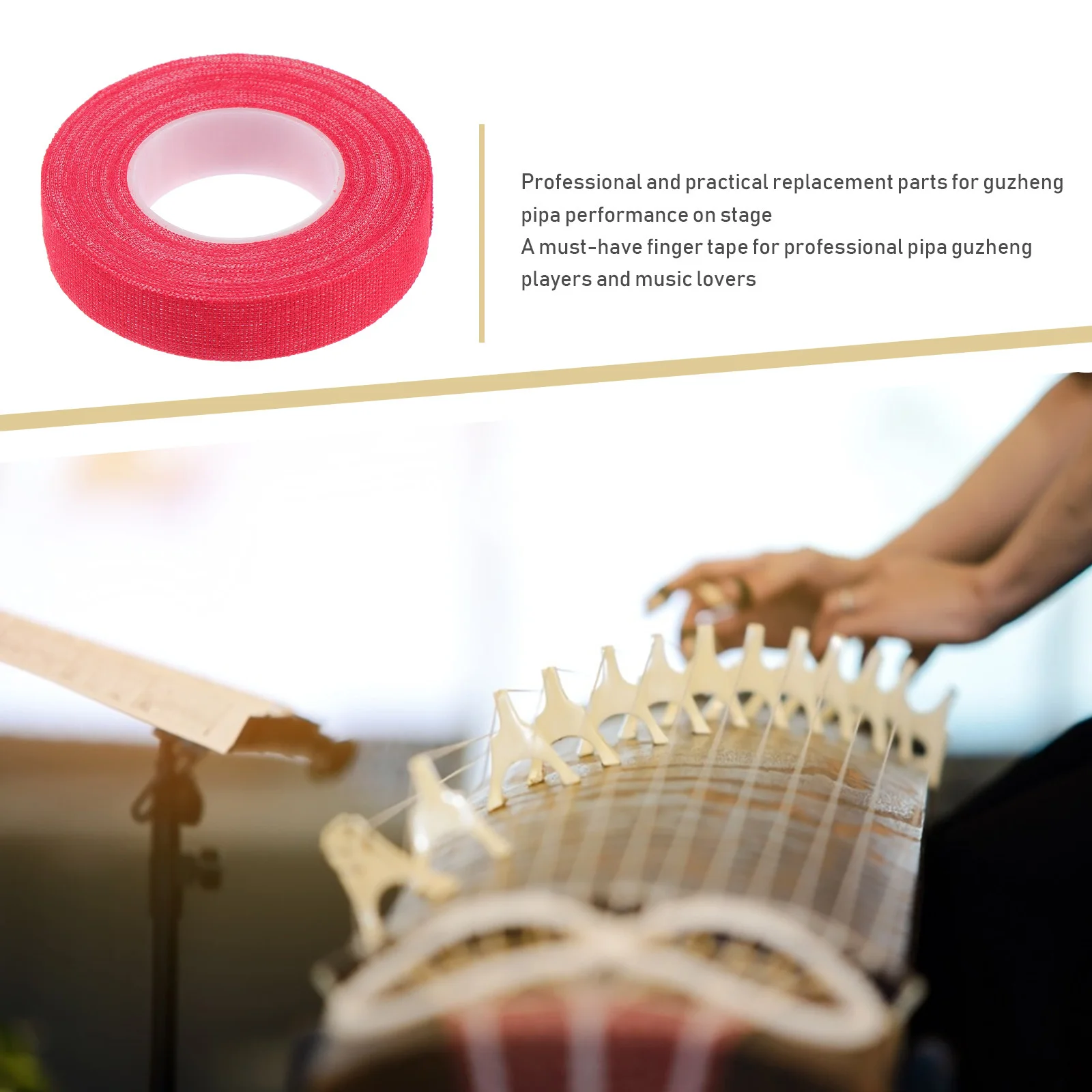 

5Pcs Breathable Anti-Allergic Finger Tapes for Guzheng Pipa Protect Fingers during Stage Performances Finger Tapes