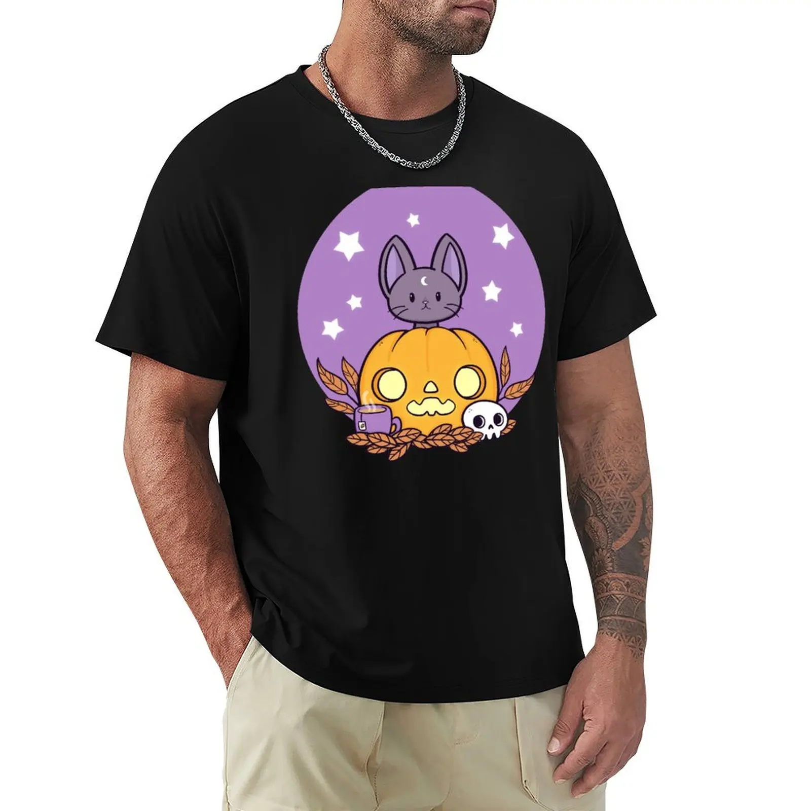 Pumpkin Cats Son Nikury T-Shirt t shirts for man slim fit T-Shirt