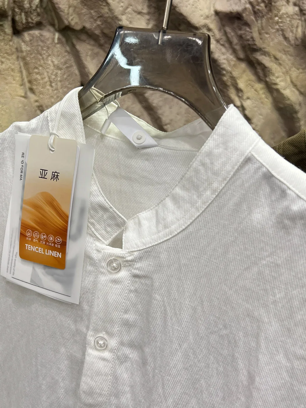  Line! Lenzing Linen Blend! Minimalist Style! Spring Autumn New Men's High End Luxury Shirt Breathable Casual Style P...