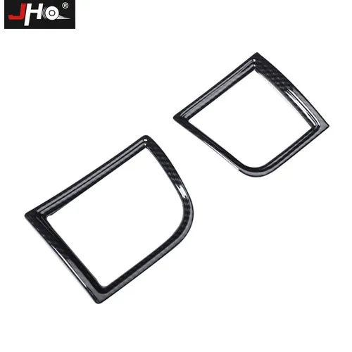 JHO Carbon Fiber Style Dashboard Air Vent Trim For Ford Explorer 2013-2017 Interior Decoration Frame Accessories Cover view 2