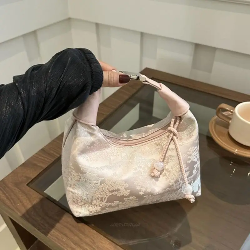 

X5XA Сумка через плечо Сумка в китайском стиле Кошельки Кошелек-клатч с вышивкой