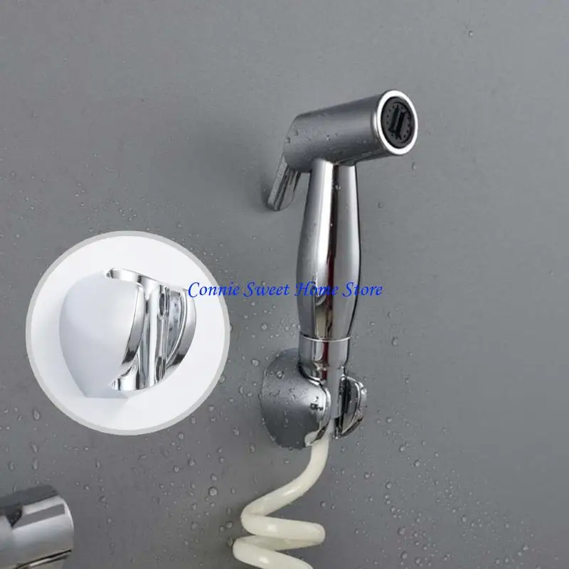 

LXAF 2Pcs Toilet Shower Hand Holder Wall Mounted Bidet Sprayer Holder Showerhead Bracket Wall Toilet Shower Head Fixed Base