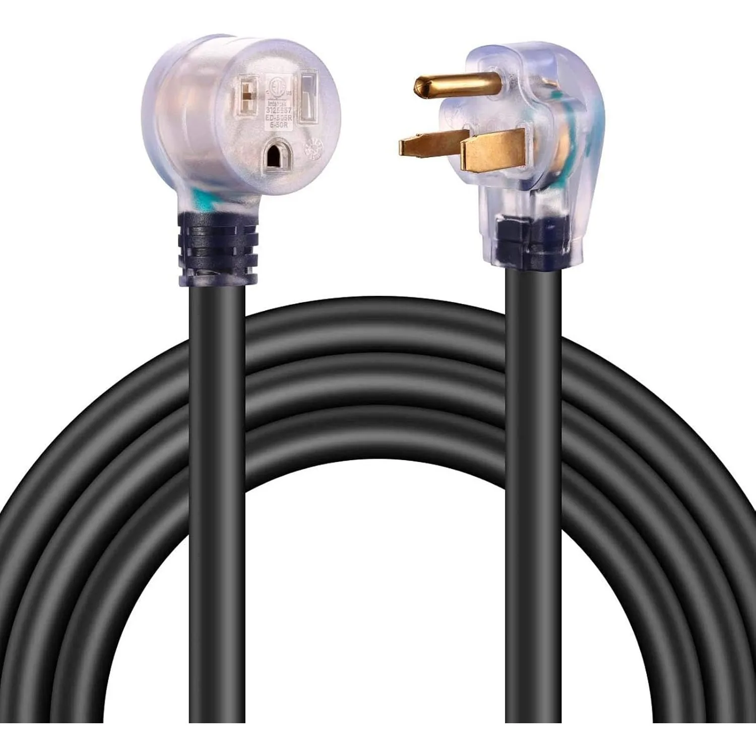 

Miady 25ft 50AMP Welder Extension Cord, 8 Gauge Heavy Duty Industrial NEMA 6-50 Welding Machine Cord with Lighted End