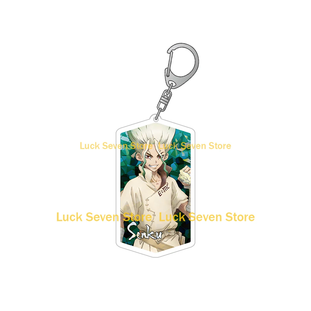 Dr.STONE TV Anime Toy Kohaku Chrome Kinro Senku Ishigami Ginro Suika Gen Asagiri Ukyo Saionji Acrylic keychain cute Bag pendant