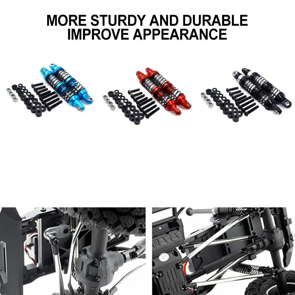 Amortisseur avant et arrière en alliage d'aluminium, résistant à l'usure, pour 1/10 RGT 86100 86100JC FTX5579 RC, pièce de voiture, accessoires de voiture RC noir