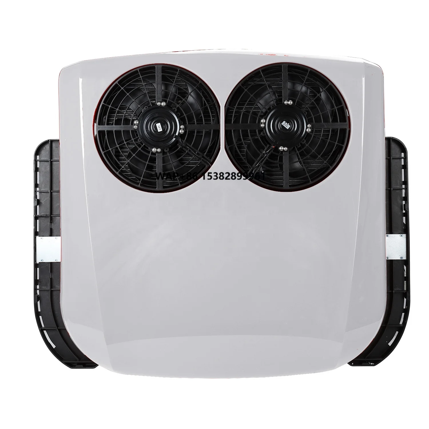 Double Fans High air Volume Comfortable White Red 12v 24v Parking Roof air Conditioner for Vehicles Truck Car RV
