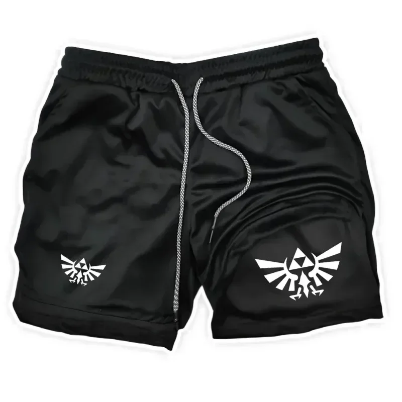 

Summer New Z-Zelda Men's Sports Fitness Shorts Men Basketball Game Training Running Casual Loose Quick-Drying Five-Point Pants