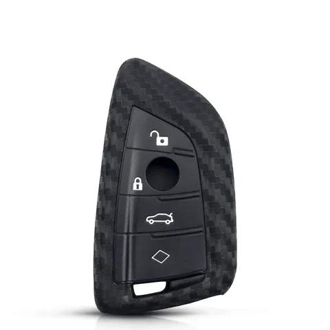 Силиконовый чехол KEYYOU 3/4 BT Carbon Fibler для BMW X1 X3 X4 X5 X6 F15 F16 F48 G30 G38 525 540 740 1 2 5 7