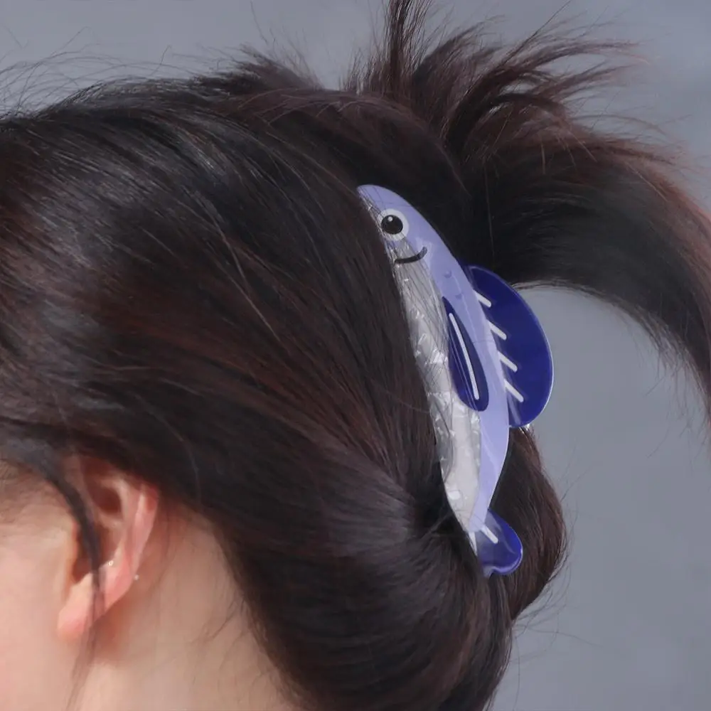 

Cute Hairpin Ocean Sardine Hair Clip Geometry Shark Clip Large Hair Claw Korean Style Headwear Acrylic Plastic Grab Clip Girls