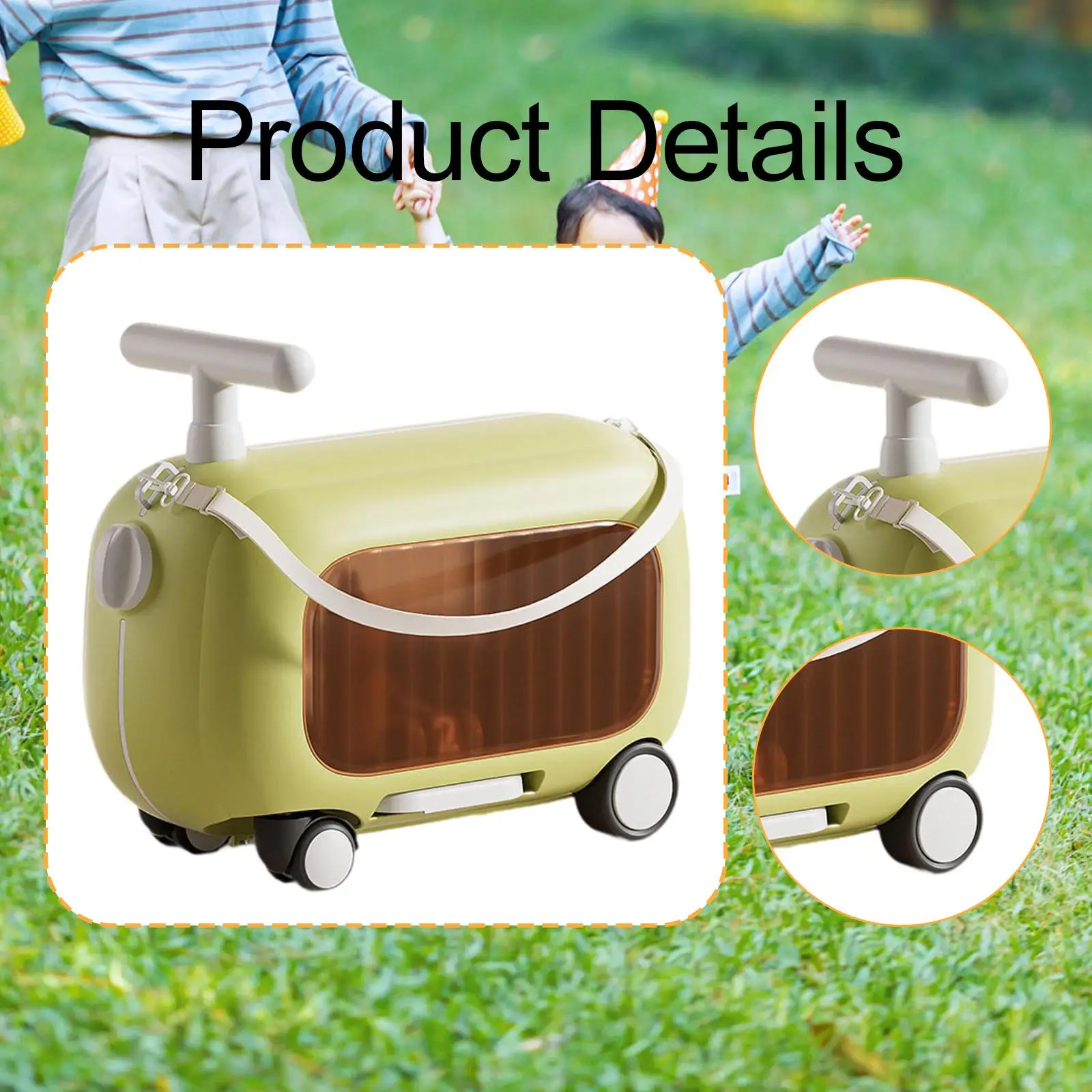 Luggage Case with Wheels Rideable Carry on Storage Carry on Luggage Children's Suitcase Luggage Set Travel Luggage - view 5