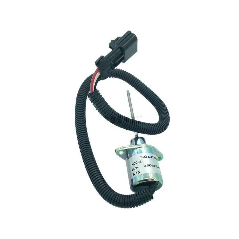 For Kubota 1503es-12a5suc9s Engine Flameout Solenoid Valve Flameout Switch Excavator Accessories