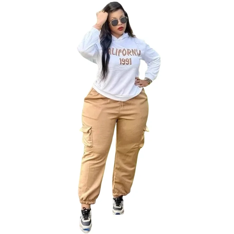 

2 Piece Set Africa Clothes 2025 African Dashiki New Dashiki Fashion Suit Top And Trousers Super Elastic Party Big Size For Lady
