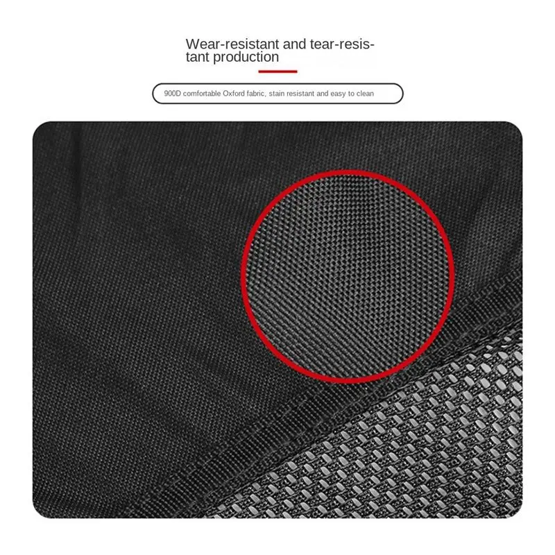 كرسي قمر محمول قابل للطي للاستخدام الخارجي من ABJV، مقعد للقدم للمشي لمسافات طويلة والنزهات وصيد الأسماك، أسود