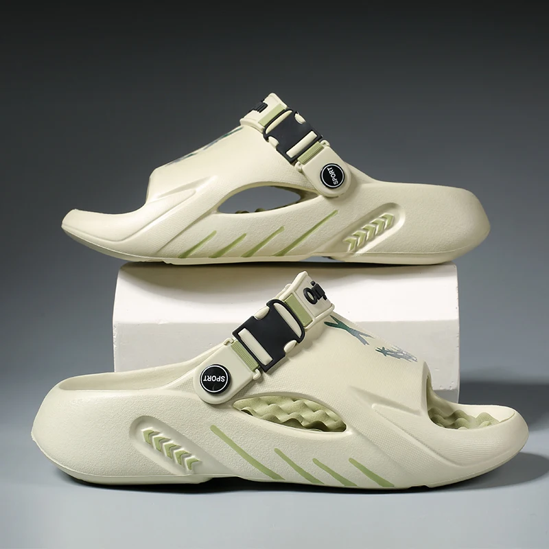 

YRZL Beach Sandals for Men Lightweight Breathable Summer Slippers Non-Slip Comfortable Shoes Men Women Outdoor Casual Sandals