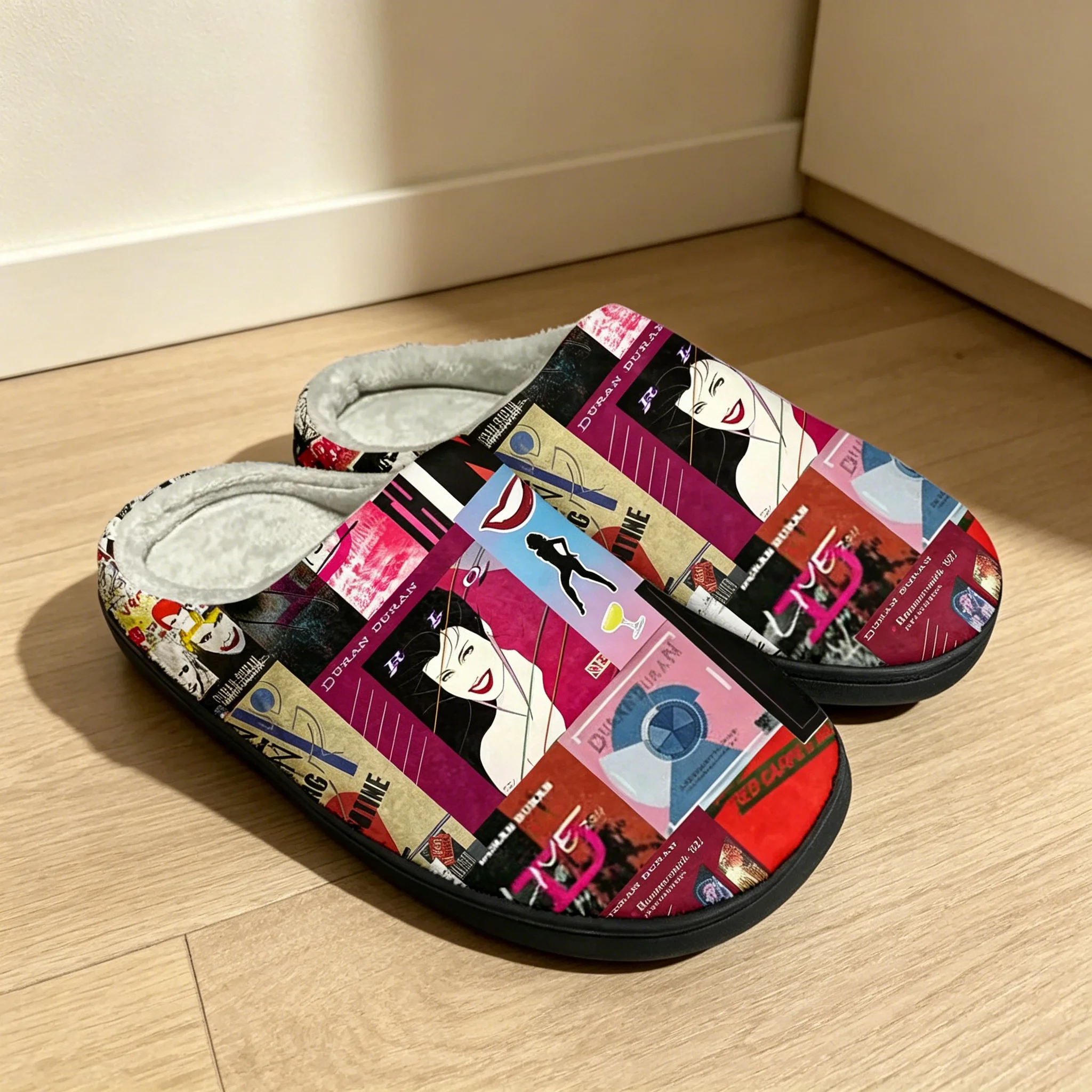 

DURAN Cozy Cotton House Slippers for Men Women Warm Indoor Home Shoes Anti-Slip Soft Sole Winter Bedroom Slides