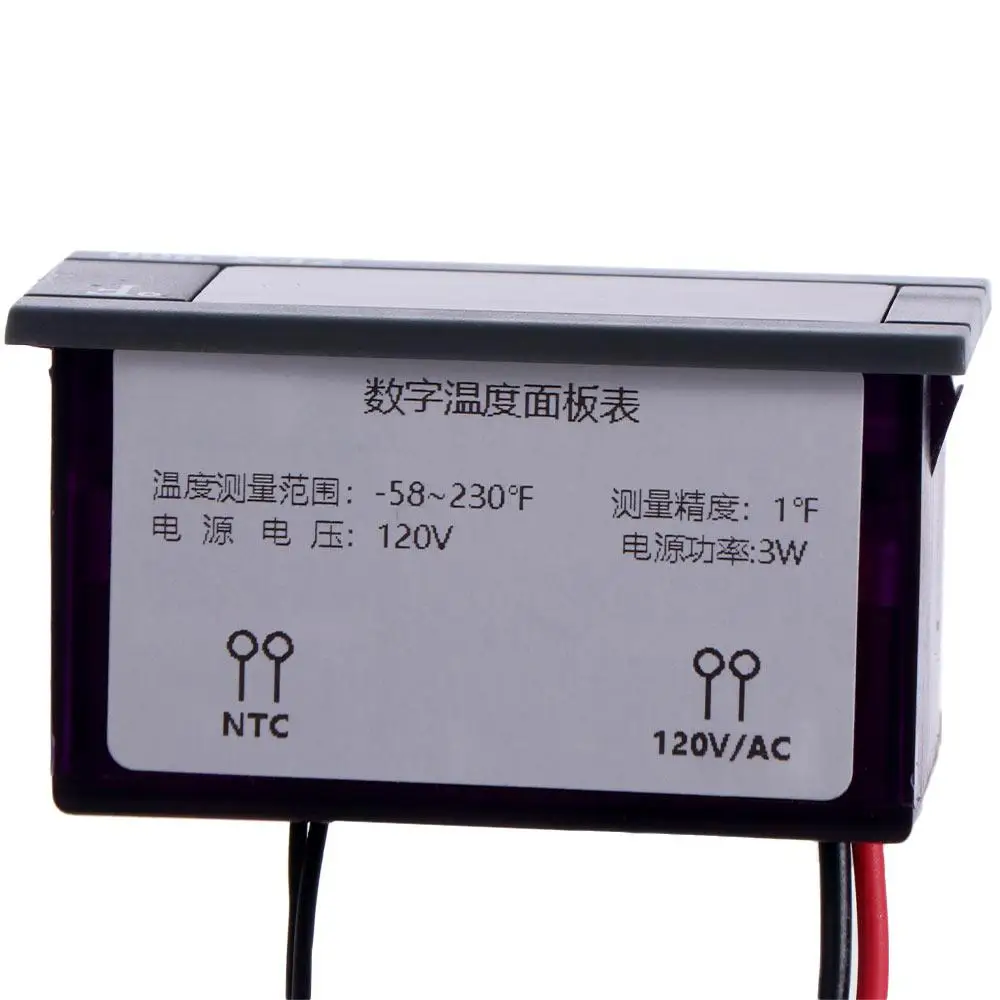 Medidor de temperatura integrado inteligente, Panel de visualización de temperatura Digital de 220V con Sensor, Panel LED, controlador de temperatura