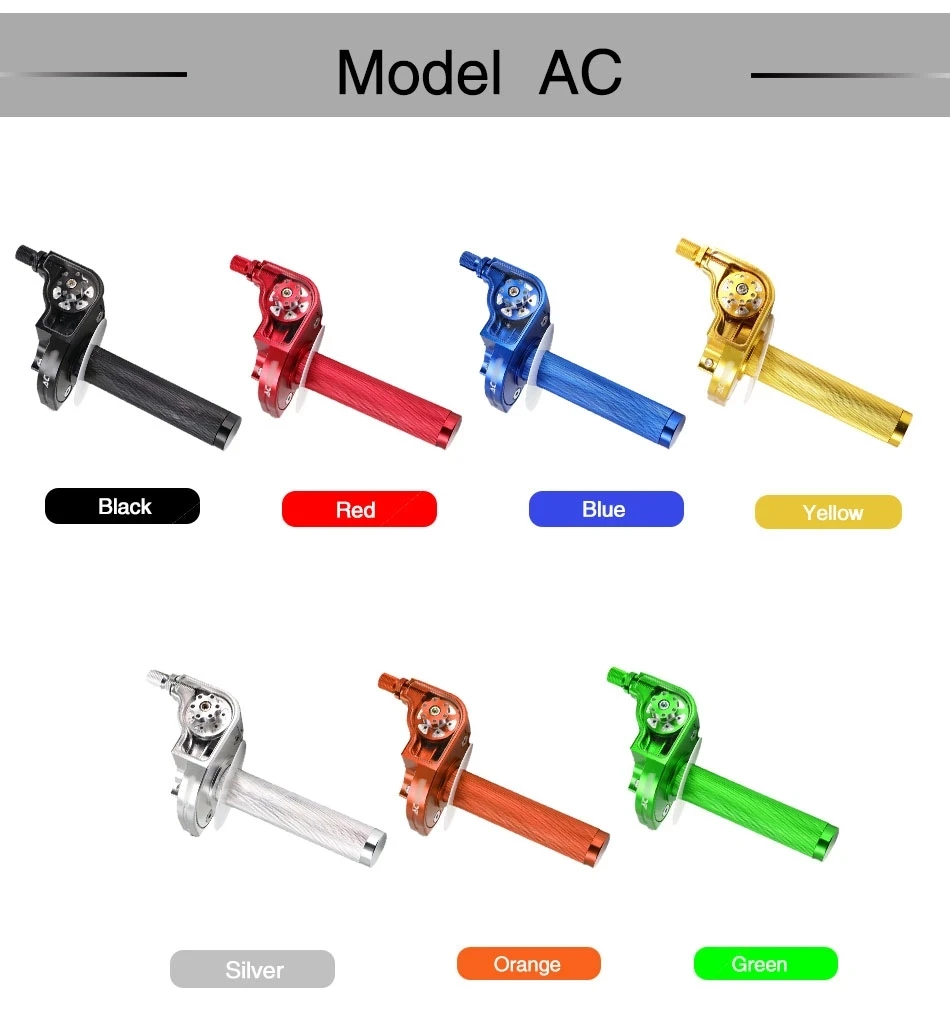 ZSDTRP CNC Adjustable Aluminum ACERB Throttle Grips Settle twist gas throttle handle For Dirt Pit Bike Kayo Bse Apollo 110-250cc