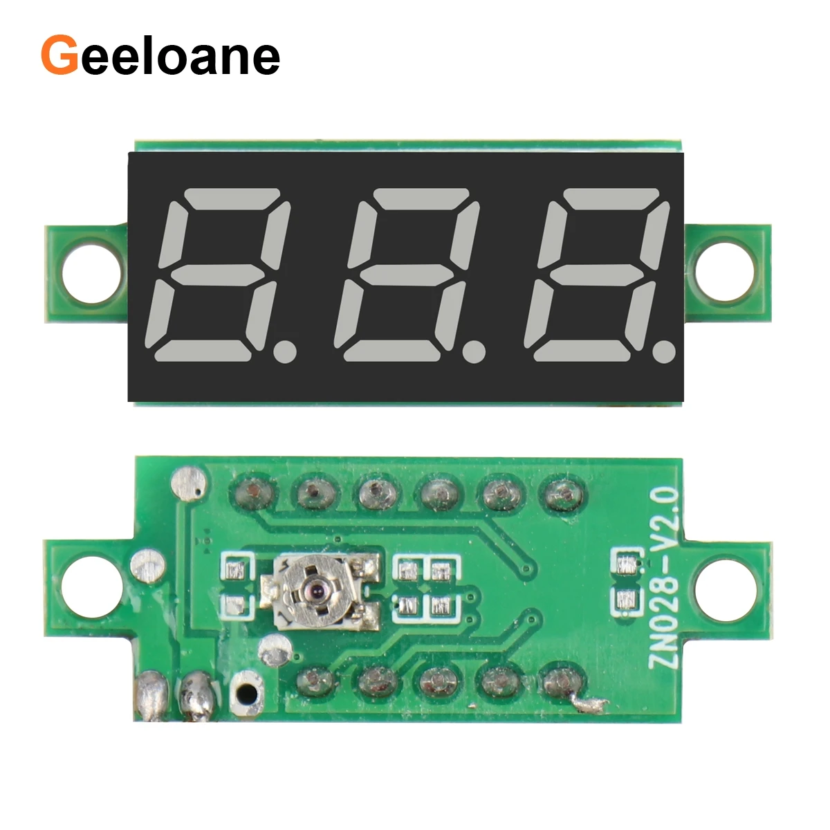 0.28 "Mini LED الفولتميتر الرقمي تيار مستمر 2.5-30 فولت 2 أسلاك 3 أرقام الجهد عداد لوحة عرض متر لتقوم بها بنفسك عكس حماية قطبية