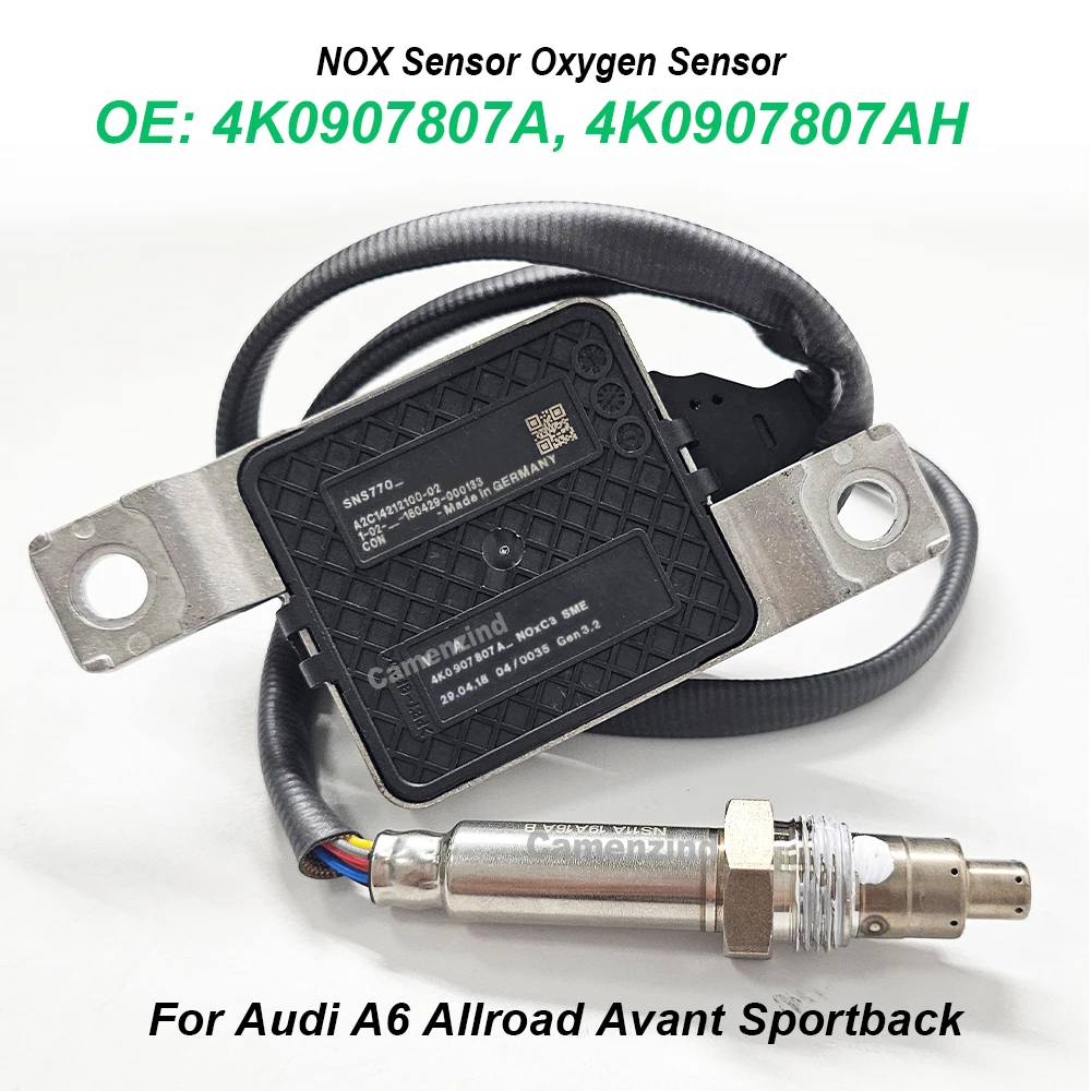 

4K0907807A 4K0907807AH Nitrogen Oxide NOx Sensor 4K0907807D 4K0907807E 4K0907807F 4K0907807G NEW For AUDI A6 C8 4A2 2018-